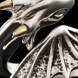 Silver Pterosaur Punk Adjustable Stackable Finger Rings