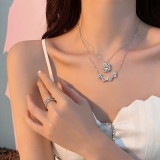 Mother's Day ☘Four-Leaf Heart Shape 925 Silver Necklace🎁The Best Gifts For Your Loved Ones With Rose Box
