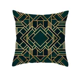 4PCS Home Cotton Decorative Rhombus Printing Throw Pillow Case Cushion Covers For Sofa Couch Bed Chair
