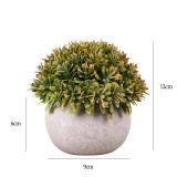Artificial Melaleuca Plants Potted Plant Combination Mini Pulp Basin Desktop Decoration