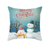 Home Decoration Christmas Snowman Pillowcase Cushion Pillow Cover