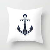 4PCS Ocean Sailing Boat Anchor Decorative Throw Pillow Case Cushion Covers