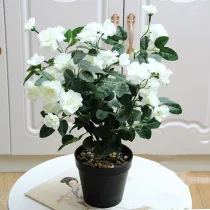 Artificial Rose Plant Potted Home Living Room Indoor Green Plant Decoration