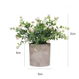 Artificial Money Leaf Plants Babysbreath Combination Pulp Potted Basin Desktop Decoration