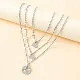 Mother's Day Gifts Bracelets Necklace Set Jewelry Matching Heart Bracelet from Daughter Mom