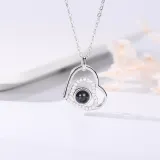 Zircon Diamond Hearts Clavicle Chain Jewelry Necklace