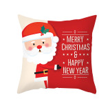Home Decoration Christmas Santa Claus Pillowcase Cushion Pillow Cover