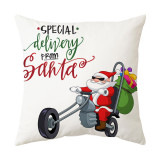 Santa Claus Pillowcase Home European Style Printed Sofa Cover