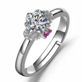 Half-Carat Diamond Ring Eternity Engagement Wedding Band With Gift Box