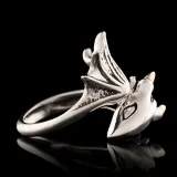 Silver Pterosaur Punk Adjustable Stackable Finger Rings