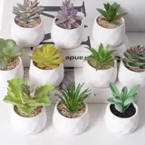 Artificial Mini Succulent Lotus Plant Bonsai Ornament Decoration
