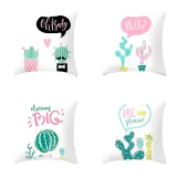 4PCS Home Cotton Decorative Fruits Printing Throw Pillow Case Cushion Covers For Sofa Couch Bed Chair