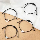 Mother's Day Gifts Bracelets Necklace Set Jewelry Matching Heart Bracelet from Daughter Mom