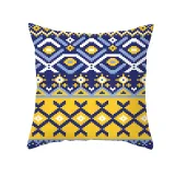 4PCS Chinese Style Geometry Decorative Throw Pillow Case Cushion Covers For Sofa Couch Bed Chair