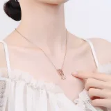 Full Drill Dream Catcher Diamond Pendant Chain Jewelry Necklace