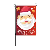 Christmas Courtyard Garden  Flag Santa Claus Letter Double-Sided Holiday Flag