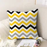 4PCS Home Cotton Decorative Geometry Throw Pillow Case Cushion Covers For Sofa Couch Bed Chair