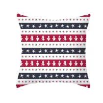 Home Decoration Striped Christmas Tree Pillowcase Cushion Pillow Cover