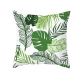 4PCS Home Cotton Decorative Plants Slogan Throw Pillow Case Cushion Covers For Sofa Couch Bed Chair