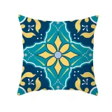 4PCS Home Cotton Decorative Geometry Pattern Printing Throw Pillow Case Cushion Covers For Sofa Couch Bed Chair