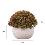 Artificial Melaleuca Plants Potted Plant Combination Mini Pulp Basin Desktop Decoration