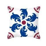 4PCS Chinese Style Geometry Decorative Throw Pillow Case Cushion Covers For Sofa Couch Bed Chair
