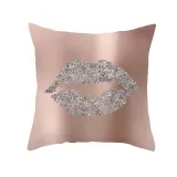 4PCS Home Cotton Decorative Eyes Lips Throw Pillow Case Cushion Covers For Sofa Couch Bed Chair