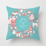 Home Decoration Christmas Minimalist Christmas Santa Claus Pillowcase Cushion Pillow Cover