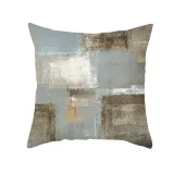 4PCS Home Cotton Decorative Multicolor Oil Painting Throw Pillow Case Cushion Covers For Sofa Couch Bed Chair