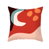 4PCS Home Cotton Decorative Red Graffiti Printing Throw Pillow Case Cushion Covers For Sofa Couch Bed Chair