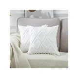 Large Diamond Super Cozy Woven Luxury Pillowslip  Pillow Cover For Bedroom Sofa