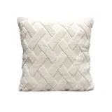 Cross Check Style Soft Velvet Decorative Throw Pillow Covers