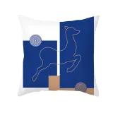 4PCS Home Cotton Decorative Abstract Pattern Throw Pillow Case Cushion Covers For Sofa Couch Bed Chair