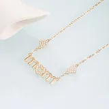 Mama Multicolor Letter Diamante Necklace Bracelet Mom Jewelry Set Gift For Mother's Day