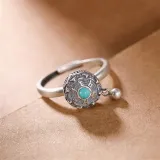Traditional Lotus Anxiety Relief Ring And Necklace For Women With Gift Box