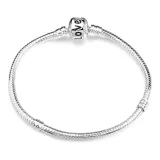 Women's DIY Adjustable 3mm Snake Bone Silver Basic Chain Charm Jewelry