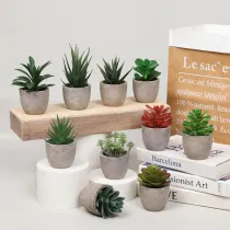 Artificial Aloe Succulent Mini Pulp Potted Basin Balcony Decoration