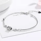 Rose Gold 925 Silver Sterling Silver Small Waist Chain Jewelry Bracelet