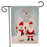Christmas Elk Decoration Garden Flag Single And Double Sided
