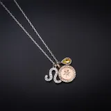 Sterling Silver Twelve Constellations Clavicle Zircon Diamonds Pendant Chain Jewelry Necklace