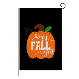 Thanksgiving Day Halloween Garden Flag Fall Pumpkin Pattern Slogan Yard Outdoor Decoration
