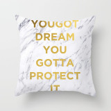 4PCS Home Cotton Decorative Geometry Letter Throw Pillow Case Cushion Covers