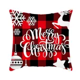 Home Decoration Christmas Elk Pillow Cushion Cover Pillowcase