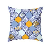 4PCS Chinese Style Geometry Decorative Throw Pillow Case Cushion Covers For Sofa Couch Bed Chair