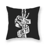 Halloween Holiday Hugging Pillow Case Cartoon Skull Hand Cushion Cover Sofa Cushion