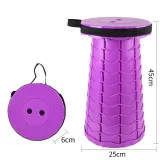 Portable Telescopic Folding Stools Collapsible Retractable Camping Fishing Hiking Stools
