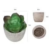 Artificial Sky Frost Lotus Succulent Mini Pulp Potted Basin Balcony Decoration