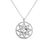 Full Drill Stars Totem Diamond Pendant Chain Jewelry Necklace
