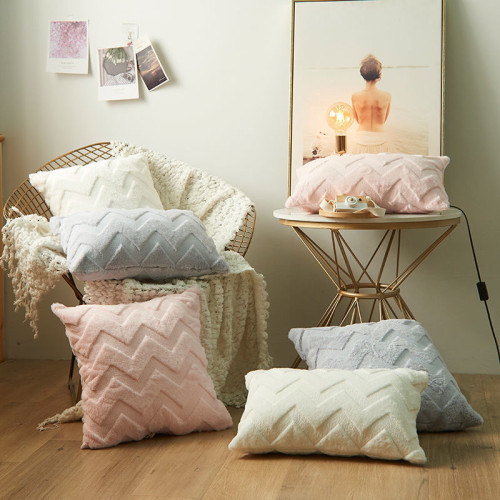 Velvet W Wave Macrame Cushion Covers Decorative Pillow Case
