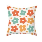 4PCS Home Cotton Decorative Flower Throw Pillow Case Cushion Covers For Sofa Couch Bed Chair